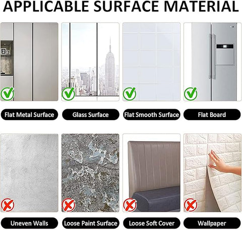 Self Adhesive Non-Glass Acrylic Mirror Sticker Sheets @iamnaveedhanif