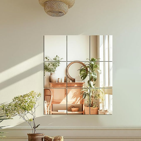 Self Adhesive Non-Glass Acrylic Mirror Sticker Sheets @iamnaveedhanif