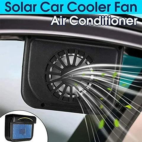 Solar Powered Car Fan Auto Window Fan Colder - Gradit Mart